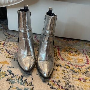 DV by Dolce Vita metallic Silver Western boots